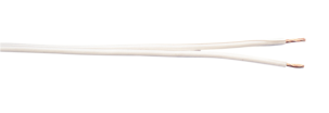 Högtalarkabel 2x1,5 mm2, vit