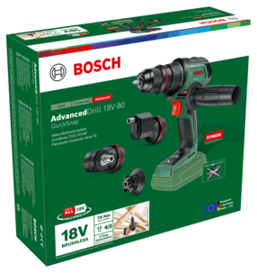 Bosch AdvancedDrill 18V-80 skruvdragare med QuickSnap