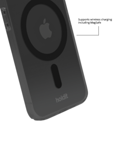 Holdit Transparent Case MagSafe iPhone 15, 14, 13 mobildeksel