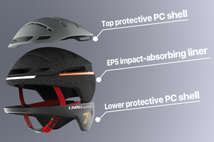 Livall EVO21 Commuter+ Smart sykkelhjelm, svart