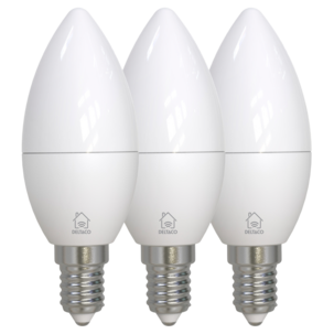 Deltaco smart LED-mignonpære E14 RGB wifi 4,9 W 3-pakning