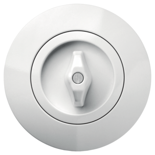 Hager serie 1930 infälld strömbrytare kron med vred, plast