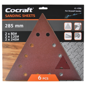 Slippapper 285 mm till Cocraft HDS710-2, 6-pack