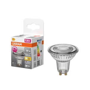 Dimbar reflektorlampa LED GU10 6,1 W Osram