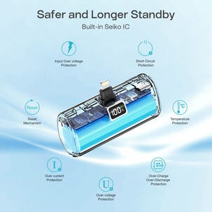 Powerbank Plug In Lightning, 5000 mAh