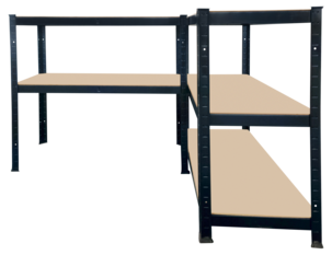 Metallihylly autotalliin tai varastoon, 5 hyllytasoa