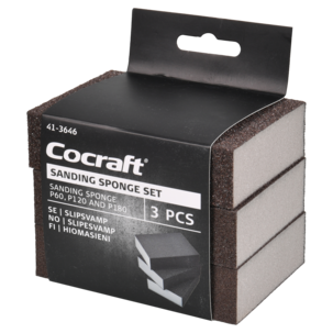 Cocraft slipesvamp, myk, 3-pakning