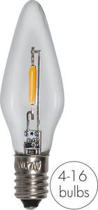 Pærer til adventsstake E10 dimbar LED 5-pakning