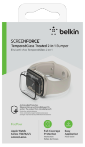 Skärmskydd för Apple Watch SE1/2/3 / 44 / 45, Belkin ScreenForce