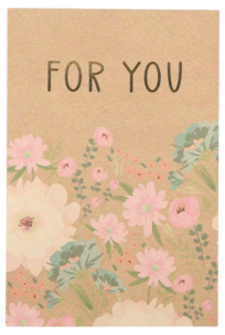 Gratulasjonskort dobbelt med blank innside, 12 x 17 cm