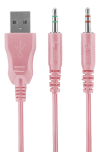 Deltaco Gaming GAM-030-RGB-P Pelikuulokkeet roosa