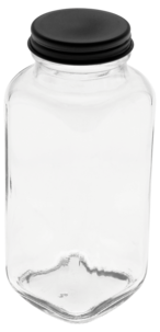 Lasipullo ja kierrekansi