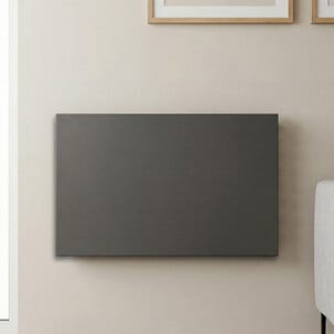 Vägghängt element med termostat 230 V, svart, 1000 W