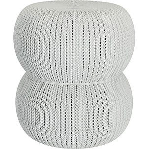 Bord med två puffar, Keter Knit Collection