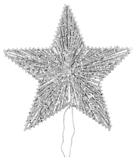 Julgranstjärna silver 26 cm