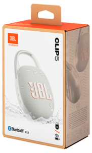 JBL Clip 5 portabel høyttaler med karabinkrok