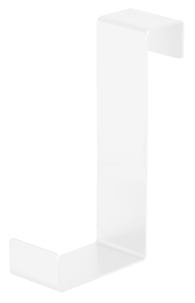 Ovikoukku metallia, valkoinen, käännettävä, 2 kpl