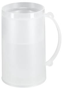 Frysbart ølglass i plast, 420 ml