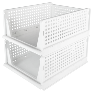 Klappbox med öppen front, vit