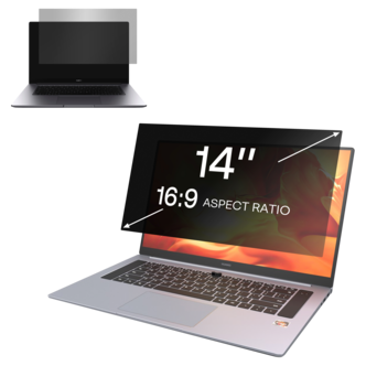 Personvernfilter for laptop, privacy filter, 14 tommer 16:9