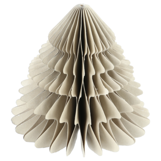 Pappersgran dekoration, veckad med magnet, 10 cm