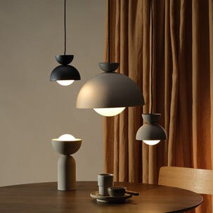 Birk taklampe metall og glass, 35 cm, Northlight