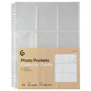 Fotofickor för samlaralbum A4, 10-pack