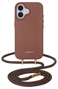 Anmiki Crossbody Phone Case iPhone 16 Suojakuori ja olkahihna