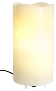 LED-ljus i vax med stjärnprojektor, höjd 16 cm