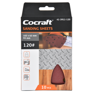 Cocraft sandpapper kardborre, 102 x 62 x 93 mm, 10-pack