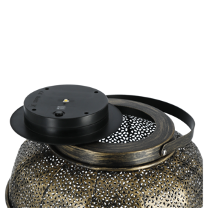 Northlight solcellslykta metall med handtag