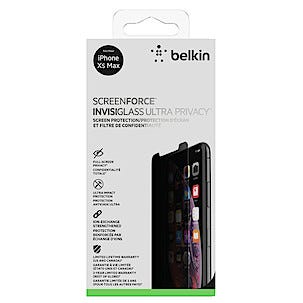 Näytönsuoja iPhone XS Max, Belkin ScreenForce InivisiGlass Ultra Privacy