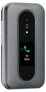 Doro Leva L31 sammenleggbar telefon med tydelig ytre skjerm