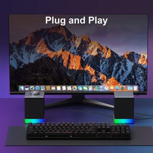 Exibel gaminghögtalare RGB Bluetooth, 2×5 W