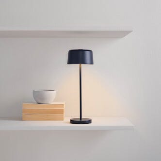 Oppladbar uten- og innendørs bordlampe, IP44, 33 cm