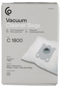 Dammsugarpåsar C1800, 4-pack