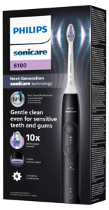Philips Sonicare 6100 Series -sähköhammasharja, musta