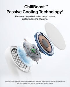 Belkin UltraCharge 3 in 1 vikbar Qi2-laddare, 25W