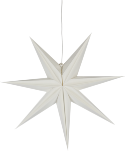 Northlight stor adventsstjärna papper, vit, 60 cm
