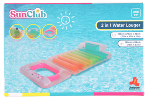 Badmadrass och loungestol 2-i-1, uppblåsbar, vuxen