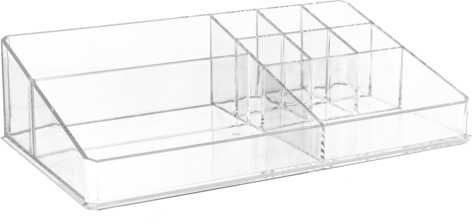 Makeup organizer, klar plast