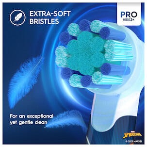 Oral-B Pro Kids Spiderman eltandborste barn, från 3 år