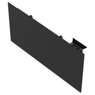 Vägghängt element med termostat 230 V, svart, 1000 W