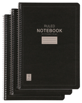 Collegeblokk A4, 3-pakning