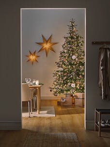 Stort Vinterviken-juletre 300 cm med micro-LED og timer