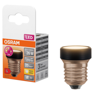 Osram LED Flat E27 3,5 W varmvit, ultrakompakt