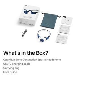 Shokz OpenRun USB-C open-ear, bone conduction hörlurar