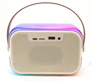 Karaokehøyttaler med 2 trådløse mikrofoner