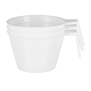 Desilitermål plast med håndtak, 3 x 1 dl