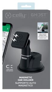 Puhelinteline, jossa magneetti- ja imukuppikiinnitys. Celly, GhostDash